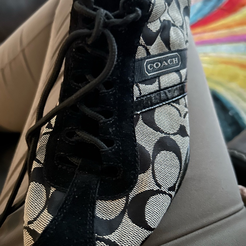 Coach Black and Gray Sneakers - Picture 2 of 3